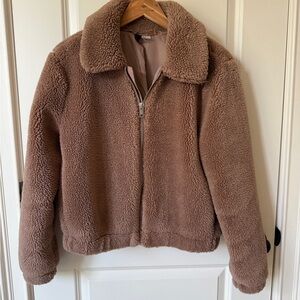H&M Divided Beige Sherpa Jacket